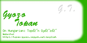 gyozo topan business card